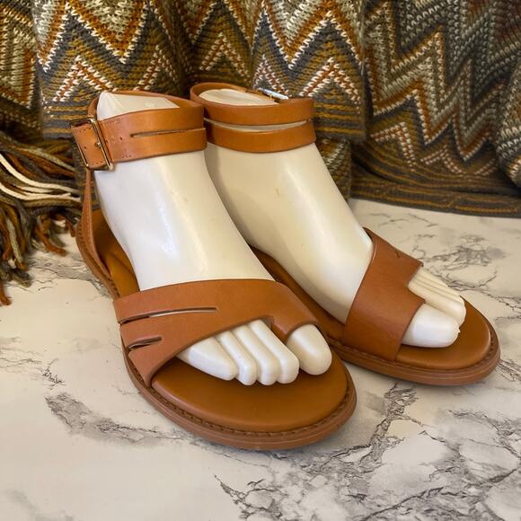 Sarto Greene Gladiator Sandal Mint 7M Worn Once Tan Color - Picture 1 of 7